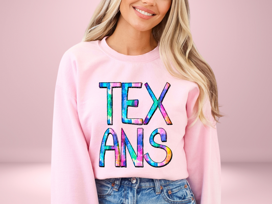 Texans School Mascot DTF Transfer - TED1341