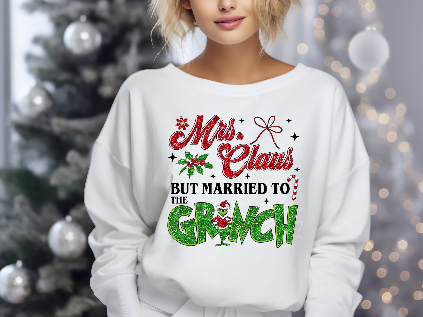 Mrs. Claus Married To The Mean Green One Shirt