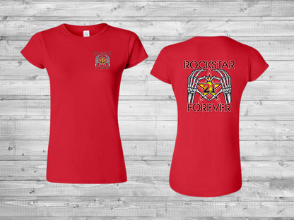 Rockstar Forever Heart Hand Memorial Women's Shirt