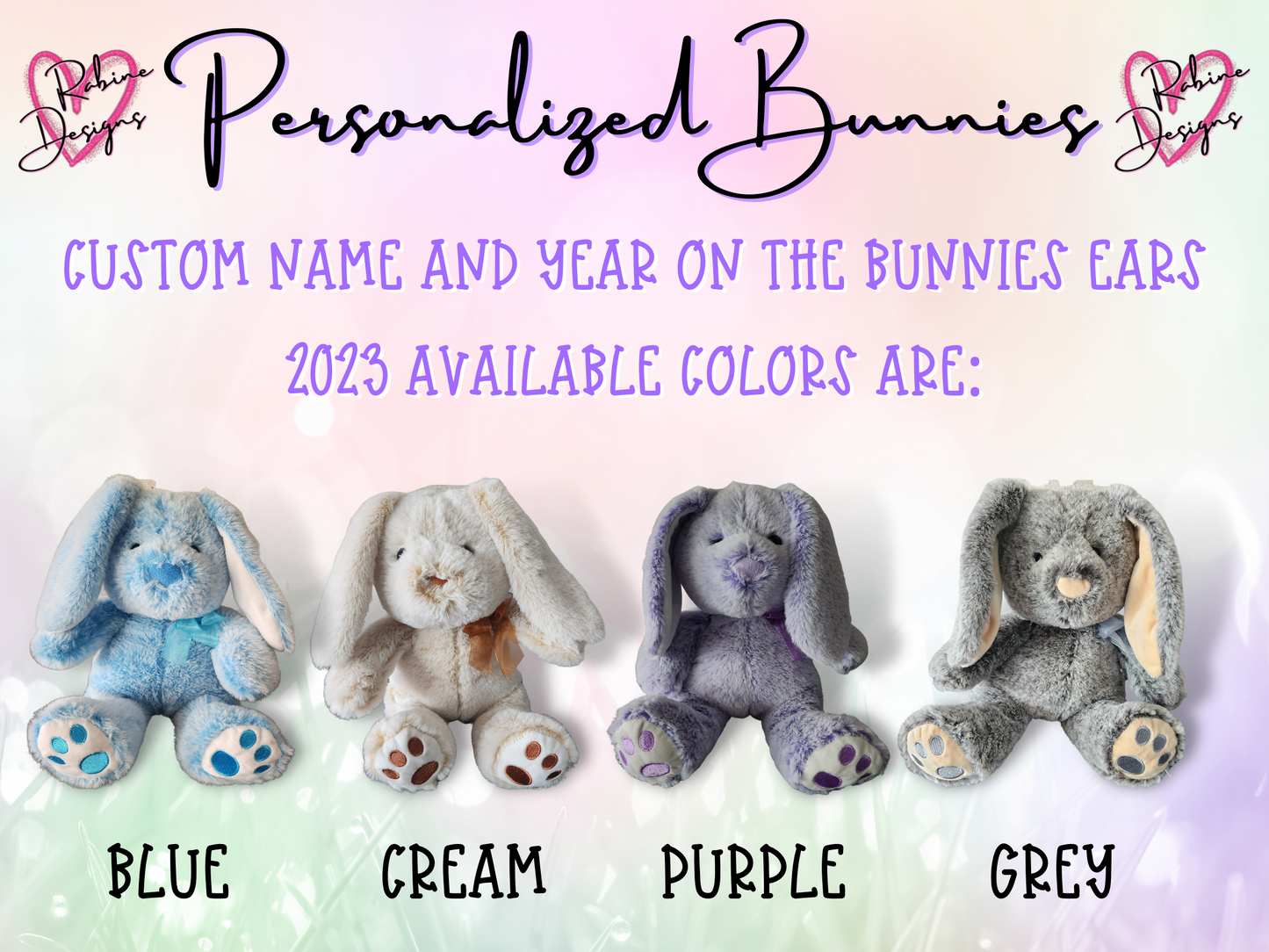 Custom Name Easter Bunnies